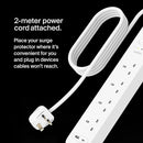 Belkin SRB001ar2M 4-Outlet Surge Protector Power Strip, USB A + C