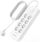 Belkin SRB003ar2M Surge 8 sockets, 900J, 2M, 18W, USB A + C
