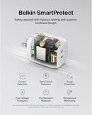 Belkin WCH013MYWH Boost Charge Pro Dual USB-C GaN Wall Charger 65W