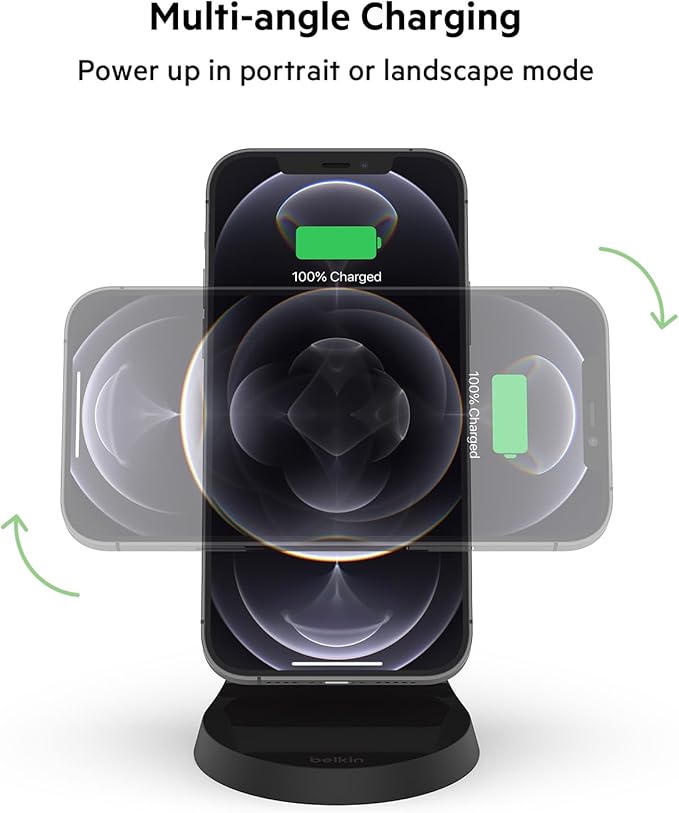 Belkin WIB003BTBK Wireless Charger Stand With Magsafe And Boost Charger 7.5W 