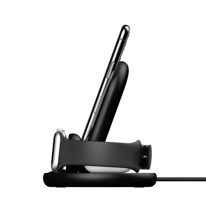 Belkin WIZ001MYBK Boost Charger 3-IN-1 Wireless Charger For Apple Iphone, APPLE Watch And Airpods