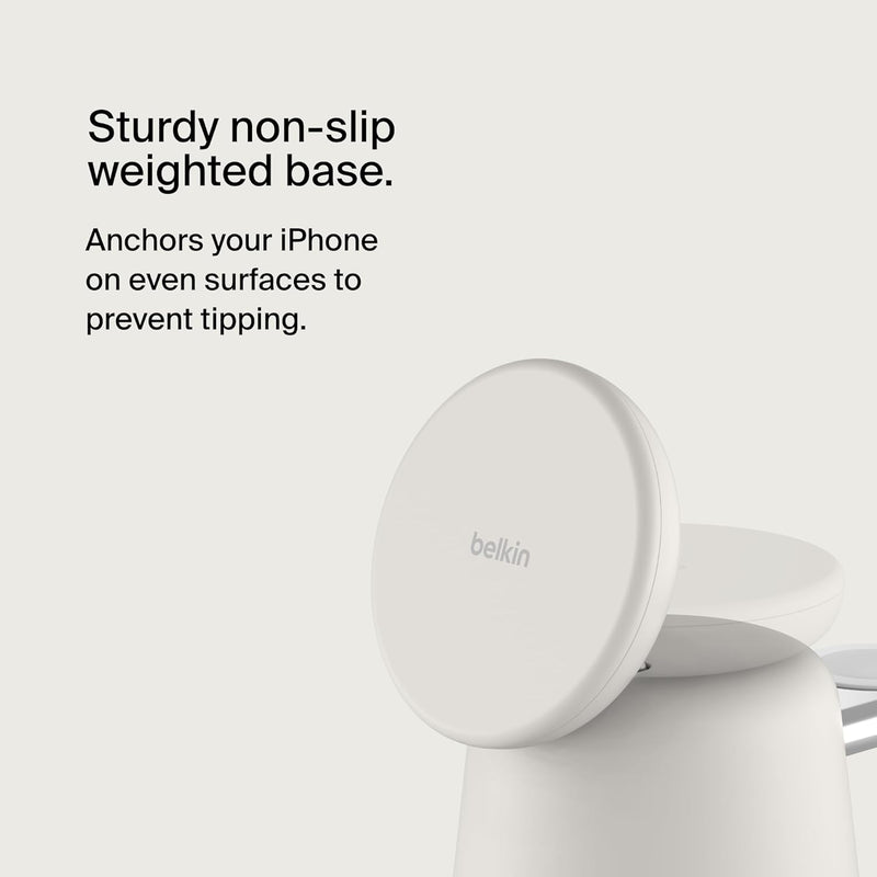 Belkin WIZ010MYBK Boost Charge Pro 2-in-1 Wireless Charging Dock with MagSafe 15W
