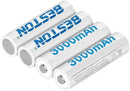 Beston 4PCS AA 3000mAh Rechargeable Battery 