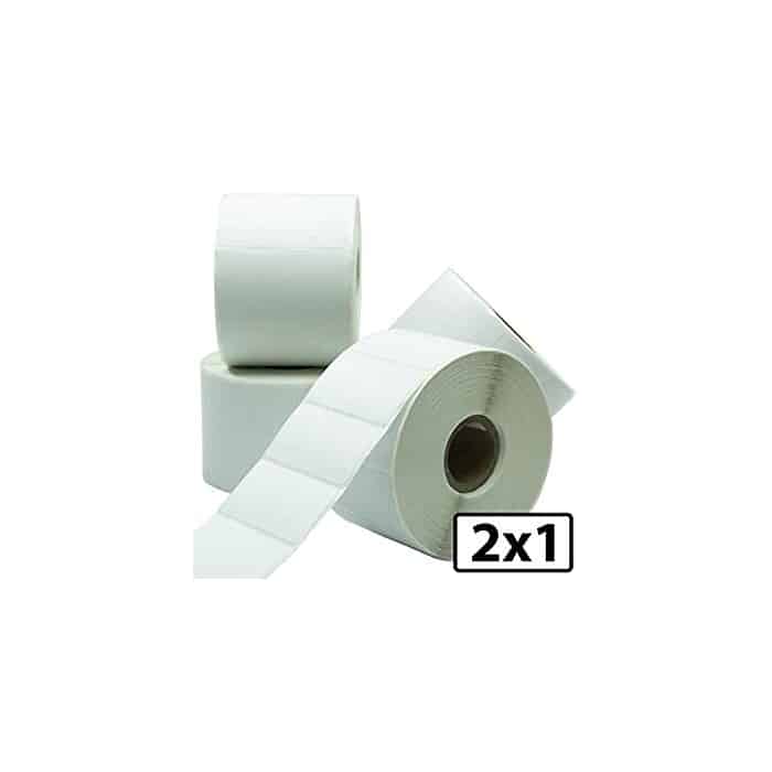 Bixolon 2" x1"(57x32mm) Thermal Labels 1 across 1000 per roll