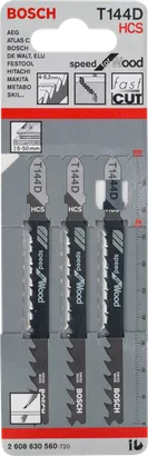 Bosch T 144 D Speed for Wood Jigsaw Blades (2608630040)