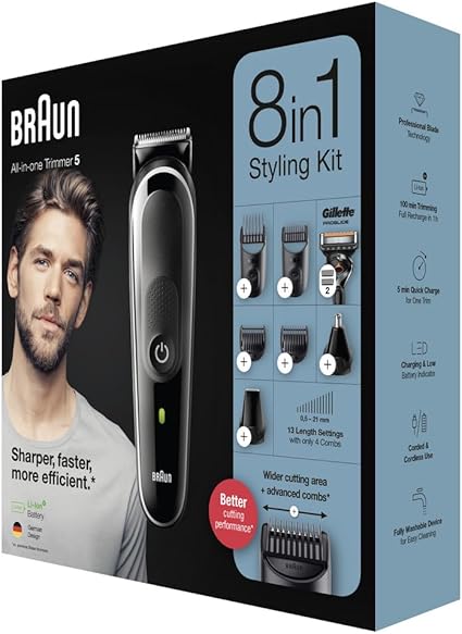 Braun All-in-One trimmer 5 MGK5260 8-in-1 Styling Kit