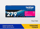 Brother TN-279M Magenta Toner Cartridge – Produces vibrant magenta prints with consistent quality and reliable performance for professional color documents and everyday printing needs