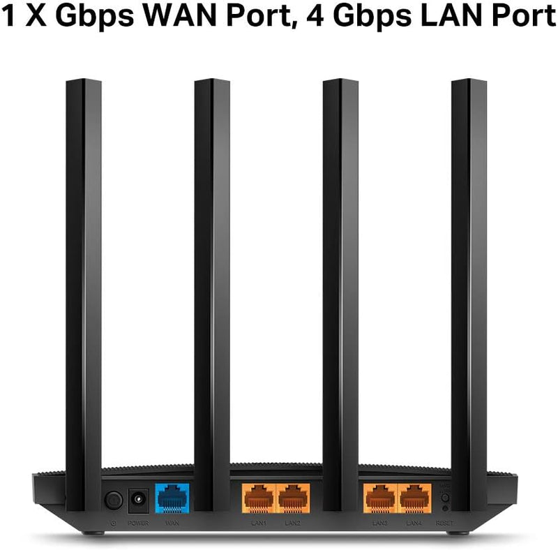 TP-Link Archer C80 AC1900 MU-MIMO Dual Band Wireless Gaming Router, Wi-Fi Speed Up to 1300 Mbps/5 GHz + 600 Mbps/2.4 GHz, Supports Parental Control, Guest Wi-Fi