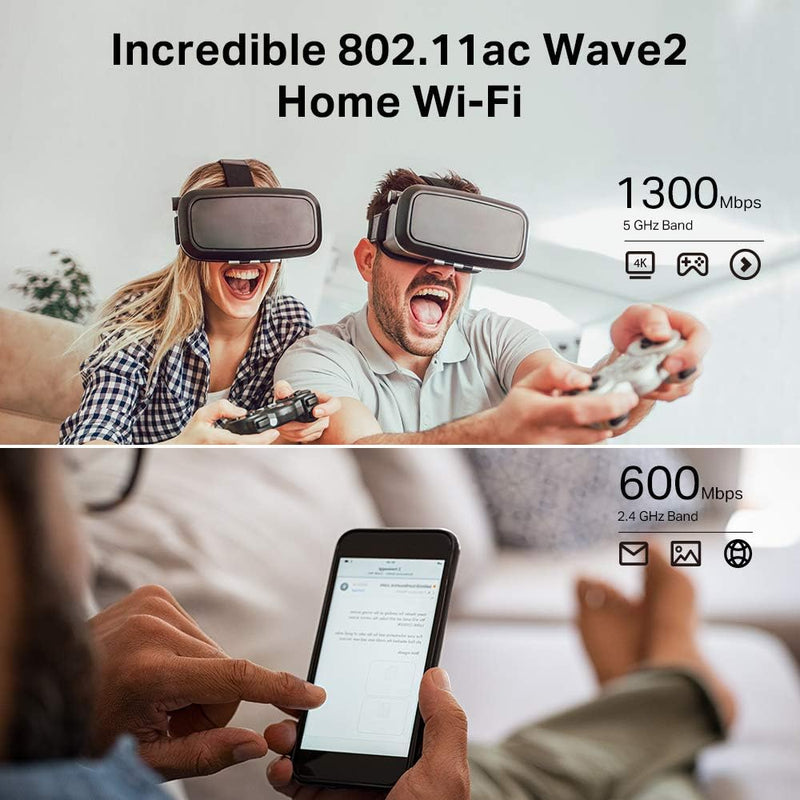 TP-Link Archer C80 AC1900 MU-MIMO Dual Band Wireless Gaming Router, Wi-Fi Speed Up to 1300 Mbps/5 GHz + 600 Mbps/2.4 GHz, Supports Parental Control, Guest Wi-Fi