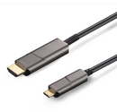 Infobit 10M USB-C to HDMI 4K60 Active Optical Cable – Type-C to HDMI Male, Audio/Video Only