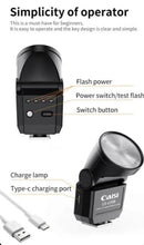 CAISI CS-LF08 Mini Camera Flash – Compact Speedlite for DSLR & Mirrorless Cameras