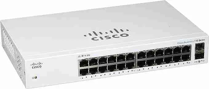 Cisco CBS UNMANAGED 24-PORT 2x1G SFP GIGABIT SWITCH Non POE CBS110-24T-UK