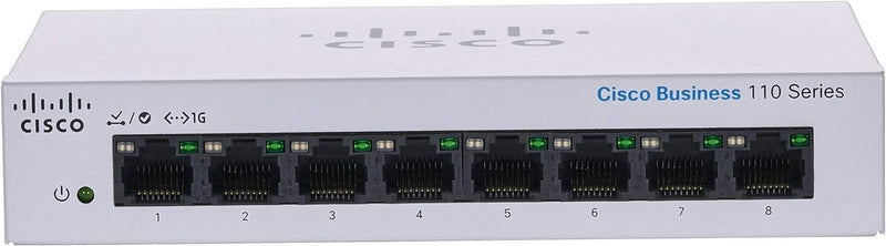 Cisco CBS UNMANAGED 8-PORT GIGABIT SWITCH DESKTOP Non POE CBS110-8T-D-UK