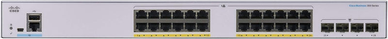 Cisco SB 24-PORT GIGABIT POE SWITCH MNGD WITH 4 SFP CBS350-24P-4G-UK-I