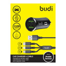 Budi CC627T3 17W 5V 3.4A Car Charger – Dual USB Fast Charging Adapter for Smartphones, Tablets and USB Powered Devices
