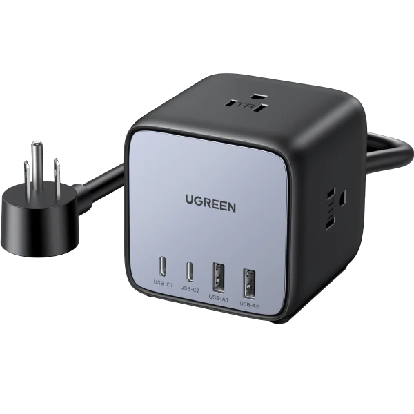 UGREEN DigiNest Cube Power Strip (3 AC outlets + 65W 2A2C) - CD268