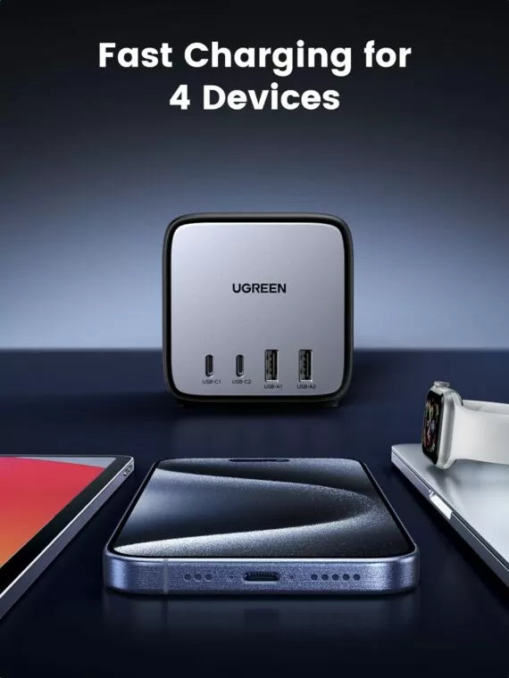 UGREEN DigiNest Cube Power Strip (3 AC outlets + 65W 2A2C) - CD268