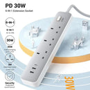 UGREEN 30W 3 AC Power Strip with Master Switch (2A1C) - CD286