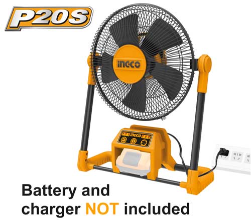 Ingco  CFALI2001 Lithium -Ion Fan 20V