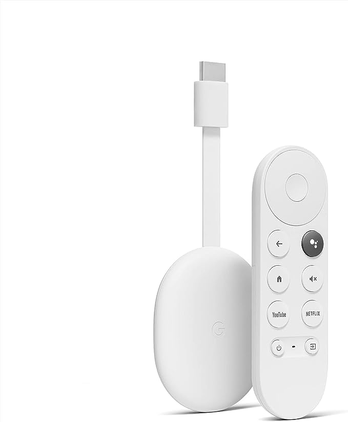 Google GA03131-US Chromecast With Google TV (HD)-Streaming Stick Entertainment on Your TV with Voice Search - Watch Movies, Shows, and Live TV in 1080p HD