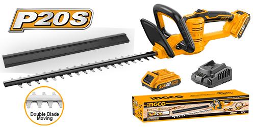 Ingco CHTLI20461 20V Lithium-Ion Hedge Trimmer
