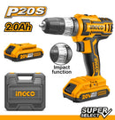 Ingco  CIDLI200215 LI-Ion  Impact Cordless Drill 20V