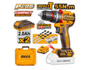 Ingco CIDLI20558 20V Brushless Cordless Impact Drill 55Nm – Compact Power Tool