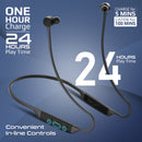 Promate Civil High-Fidelity Liquid Silicone Wireless Neckband Earphones – Premium Noise-Cancelling Bluetooth Earphones for Music, Calls, Gaming, and Professional Use