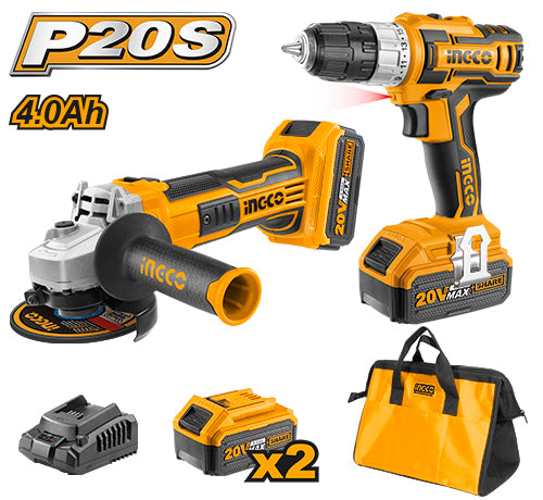 Ingco  CKLI2009 Lithium-Ion Cordless 2pcs Combo Kit