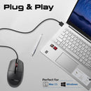 Promate 3 Button Wired Optical Mouse CM-1200