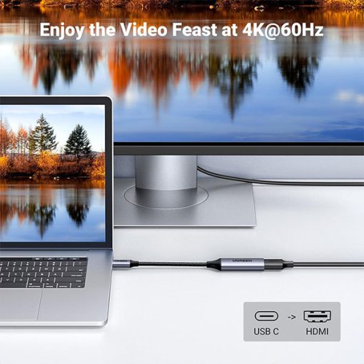  Ugreen CM297 USB-C Male to HDMI Female Adapter 4K 60Hz Thunderbolt 3 Converter Cable