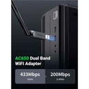 UGREEN AC650 High-Gain Dual Band Wireless USB Adapter - CM496