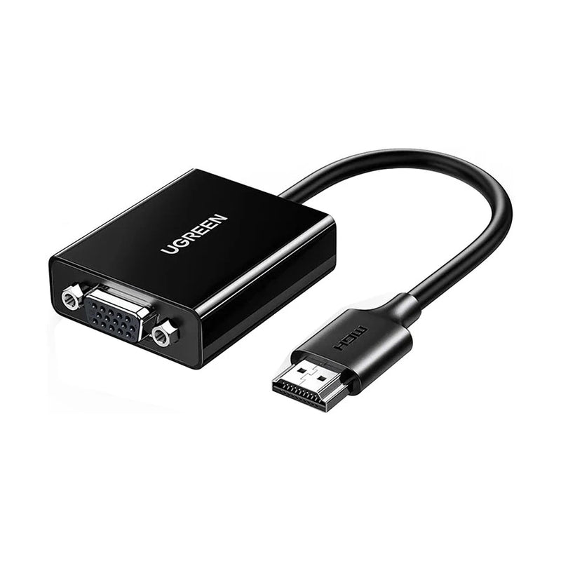 Ugreen CM611 HDMI Male to VGA Female Converter 0.15 Meter Adapter (UG- 90813)
