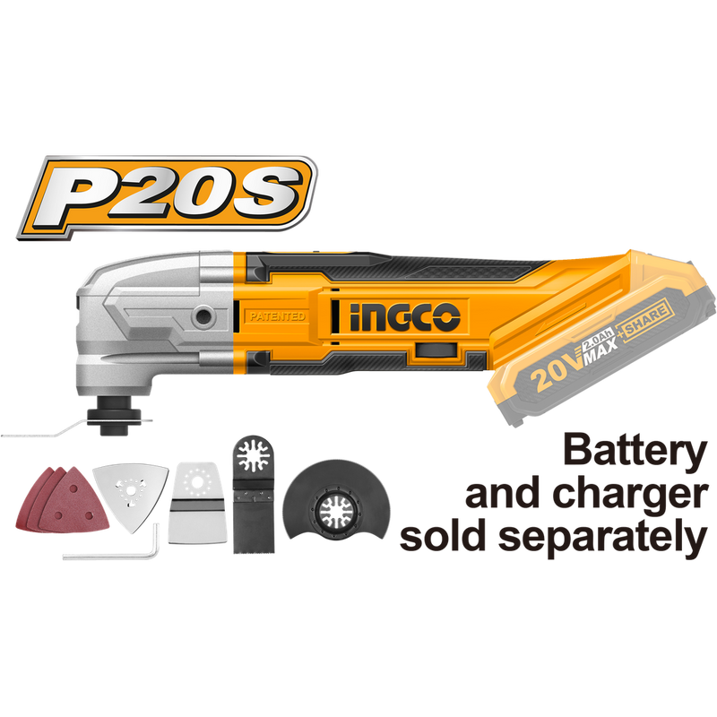 Ingco CMLI2001 Lithium -Ion  Multitool 20V 