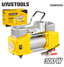Uyustools CMM300U Auto Air Compressor Double Piston 300W - High Performance Car Tire Inflator - Portable 12V DC - Fast Inflation - Durable & Reliable