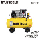 Uyustools CMP100U Electric Air Compressor 100 Litres – High Pressure Industrial Grade Powerful Silent Motor for Workshop and Garage Use