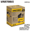 Uyustools CMP24U Electric Air Compressor 24 Litres – High-Performance Portable Electric Compressor for Car Tires, Home Garage, and Industrial Use with Fast Inflation and Durable Motor