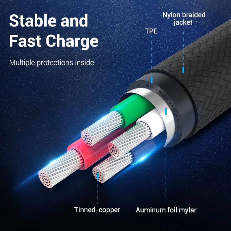 Vention COLBH USB 2.0 A Male to Micro-B Male 3A Cable 2M