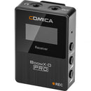 Comica Audio Boom X-D Pro D2 ultracompact 2-person digital wireless microphone system/recorder (2.4 GHz, black)