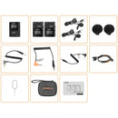 Comica Audio Boom X-D Pro D2 ultracompact 2-person digital wireless microphone system/recorder (2.4 GHz, black)