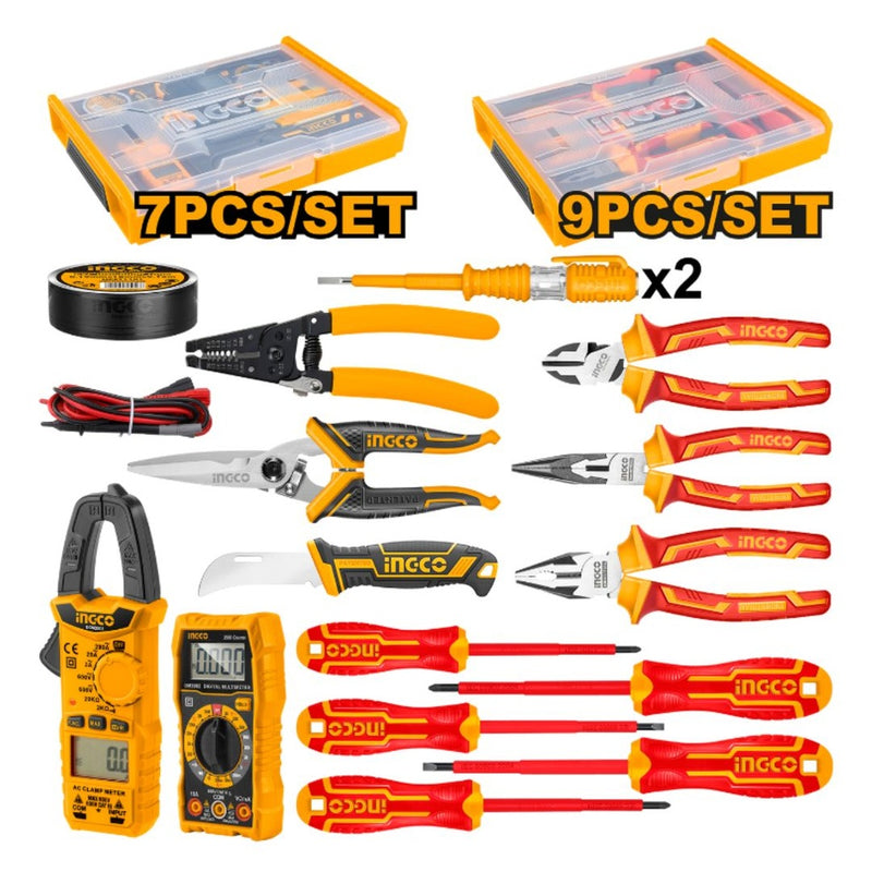 Ingco COS23025 16 Pcs Electricians Tools Set
