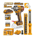 Ingco COSLI23048 20V Cordless Combo Kit 2pcs – Drill & Impact Driver Set for DIY & Professional Use