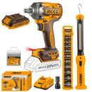 Ingco COSLI23048 20V Cordless Combo Kit 2pcs – Drill & Impact Driver Set for DIY & Professional Use