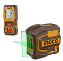 Ingco COSLL0401 Laser Level & Distance Measuring Kit – Self-Leveling Line Laser, Digital Distance Meter