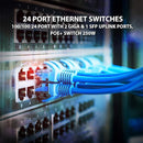 CP Plus 24 Port AI PoE Switch  (CP-ANW-HP24G2F1-25)