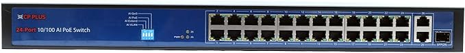 CP Plus 24 Port AI PoE Switch  (CP-ANW-HP24G2F1-25)