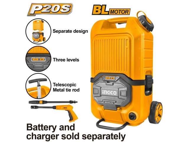 Ingco CPWLI4006 40V Cordless Li-Ion Pressure Washer
