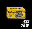 UYUSTOOLS CRB202 20V Battery Charger – Fast and Efficient Lithium Battery Charging Adapter for Cordless Drills, Screwdrivers, Power Tools, and DIY Equipment, Compact & Durable Design