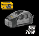 UYUSTOOLS CRB202 20V Battery Charger – Fast and Efficient Lithium Battery Charging Adapter for Cordless Drills, Screwdrivers, Power Tools, and DIY Equipment, Compact & Durable Design