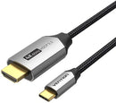 Vention CRBBF Cotton Braided USB-C to HDMI Cable 1M Aluminum Alloy Type 